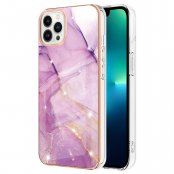 Köp TPU Skal iPhone 15 Pro Max Lila Marmor Online