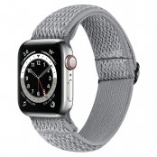 Köp Vävd Nylonarmband Apple Watch 41mm Series 9 Grå Online