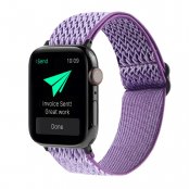 Vävd Nylonarmband Apple Watch Series 10 46mm Lila