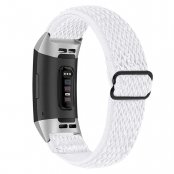 Vävd Nylonarmband Fitbit Charge 3/4 Vit - Techhuset.se