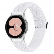 Vävd Nylonarmband Samsung Galaxy Watch FE Vit