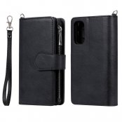 Zipper Magnet Leather Wallet Samsung Galaxy S20 Svart - Techhuset.se