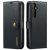 dg.ming 2-in-1 magnet wallet fodral svart samsung galaxy s25 fe – framsida och baksida