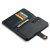 närbild på kortfack i dg.ming 2-in-1 magnet wallet samsung galaxy s25 fe svart fodral