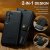 samsung galaxy s25 fe dg.ming magnet wallet svart med magnetfunktioner och kortplats