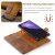 DG.MING 2-in-1 wallet i cognac – strukturerad yta och vikfunktion