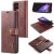 DG.MING 2-in-1 magnet wallet i röd färg för Samsung Galaxy S26 Ultra – översikt