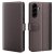 Brunt äkta läderfodral till Samsung Galaxy A57 – fram- och baksida
