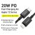 Baseus Snabbladdnings Kabel USB C till Lightning 20W 2m Svart - Techhuset.se