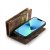 CaseMe Multi-Slot 2 i 1 Plånboksfodral iPhone 13 Brun