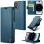 Köp CaseMe Slim Plånboksfodral RFID-skydd iPhone 15 Pro Blå Online