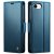 Elegant blått CaseMe Slim fodral för iPhone 17e med RFID-blockering