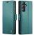 Köp CaseMe Slim Plånboksfodral RFID-skydd Samsung Galaxy S23 FE Blå Online