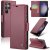 Köp CaseMe Slim Plånboksfodral RFID-skydd Samsung Galaxy S24 Ultra Röd Online