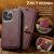 Köp DG.MING 2-in-1 Magnet Wallet iPhone 15 Pro Red Online