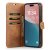Magnet Wallet iPhone 16 Plus Cognac