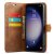 Magnet Wallet Case Samsung Galaxy A15 Cognac