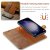 Magnet Wallet Case Samsung Galaxy A36 Cognac