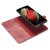 DG.MING 2-in-1 Magnet Wallet Samsung Galaxy S21 Ultra Red - Techhuset.se