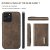 Köp DG.MING 2 in 1 Magnetic Card Slot Case iPhone 15 Pro Brown Online