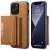 Köp DG.MING 2 in 1 Magnetic Card Slot Case iPhone 15 Pro Max Cognac Online