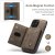 Magnetic Card Slot Case iPhone 16 Pro Brown