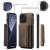 Magnetic Card Slot Case iPhone 16 Pro Brown