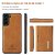 Köp DG.MING 2 in 1 Magnetic Card Slot Case Samsung Galaxy S23 Cognac Online