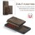 Magnetic Card Slot Case Samsung Galaxy S25 Brown