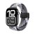 Elastiskt vävt nylonarmband i multifärg svart för Apple Watch Series 10 46mm