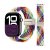 Färgglatt Apple Watch 42/44/45mm regnbåge armband i vävd nylon