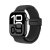 Svart elastiskt nylonarmband för Apple Watch Ultra 2 49mm – sportig och elegant stil