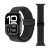 Elastiskt svart nylonarmband med magnetspänne för Apple Watch Ultra 3 49mm