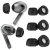 Ahastyle Galaxy Buds 3 FE memory foam ear tips svart 3-pack öronproppar