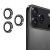 Set med svarta glitterlinsskydd i aluminium och glas till iPhone 17 Pro