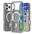 MagSafe skal iPhone 17 Pro med glitter och kortplats – transparent svart