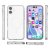 Skal i transparent design med glitter till iPhone 17