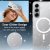 Genomskinligt glitter-skal till Samsung Galaxy S26 Plus med tydlig MagSafe-ring