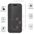 Infografik över funktioner för skärmskydd till iPhone 17 Pro – anti-fingeravtryck, 9H hårdhet, HD-skärpa