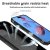 Detaljerad bild av inre konstruktion för hybridskal iPhone 17 Pro svart med stötdämpande lager