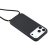 Skyddande iPhone 17 Pro Max skal i svart TPU med avtagbart halsband
