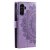 elegant mandala-design Samsung Galaxy A57 fodral i lila – baksida med kameralucka