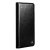 Minimalistiskt Qialino leather wallet case svart för Samsung Galaxy S26