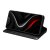 Samsung Galaxy S26 Ultra i svart Qialino wallet case med stabilt stativläge