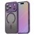 Magnetic Hybrid Skal iPhone 17 Pro Frosted Purple framsida och baksida