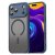 Magnetic Hybrid Skal iPhone 17 Pro Max i frostad blå med MagSafe-stöd