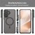 Magnetic MagSafe skal Samsung Galaxy A57 matt svart – produktbild med telefon