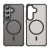 Matt svart MagSafe-skal till Samsung Galaxy S26 med magnetisk ringdesign