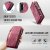 CaseMe Samsung Galaxy A17 rött fodral med säker magnetlåsning