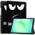 Samsung Galaxy Tab A11 fodral med Don't Touch Me-tryck i svart, tri-fold design